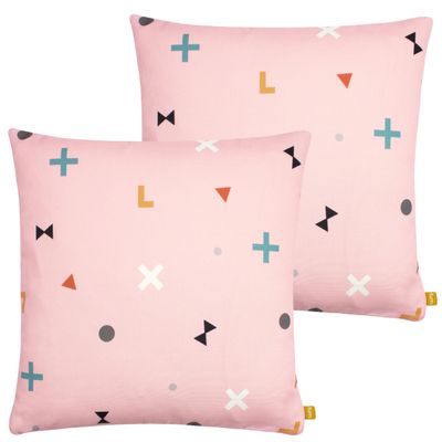 furn. Bitsa Cushions, Recycled, Feather-Filled, 2-Pack