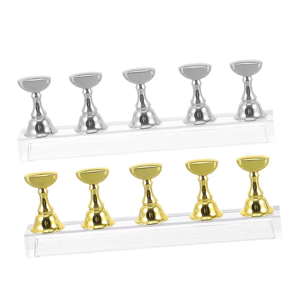 Baluue Acrylic Nail Stand for Artificial Nails, 2 Sets