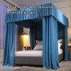 CENAP Four Seasons Luxury Bed Canopy, Double-Layer Bed Curtain for Double Beds view 3