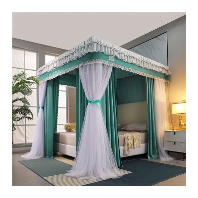 CENAP Mosquito Net Bed Canopy for 1.8 m Beds, Light-Blocking and Dust-Resistant, Floor-to-Ceiling (Style 3, 180 x 200 x 200 cm)