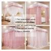 CENAP Purple Bed Canopy, Luxurious Double-Layer Removable Bed Curtain for Double Beds, Style 2 view 2