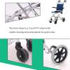 CEEBUS Ultralight Folding Aluminum Transport Wheelchair for Seniors and Children, 6 kg (Color: B) view 3