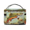 Brook Trout Fishing Print Makeup Bag, Large Capacity Travel Organizer view 3