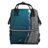 Aerial Ocean Printed Diaper Backpack, Large Capacity, Black, One Size view 1