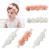 1 Pc Baby Floral Elastic Headband with Pearl and Rhinestones view 4
