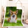 3D Corgi Sherpa Blanket 51 x 59 in view 1