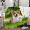 3D Corgi Sherpa Blanket 51 x 59 in view 2