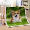 3D Corgi Sherpa Blanket 51 x 59 in view 4