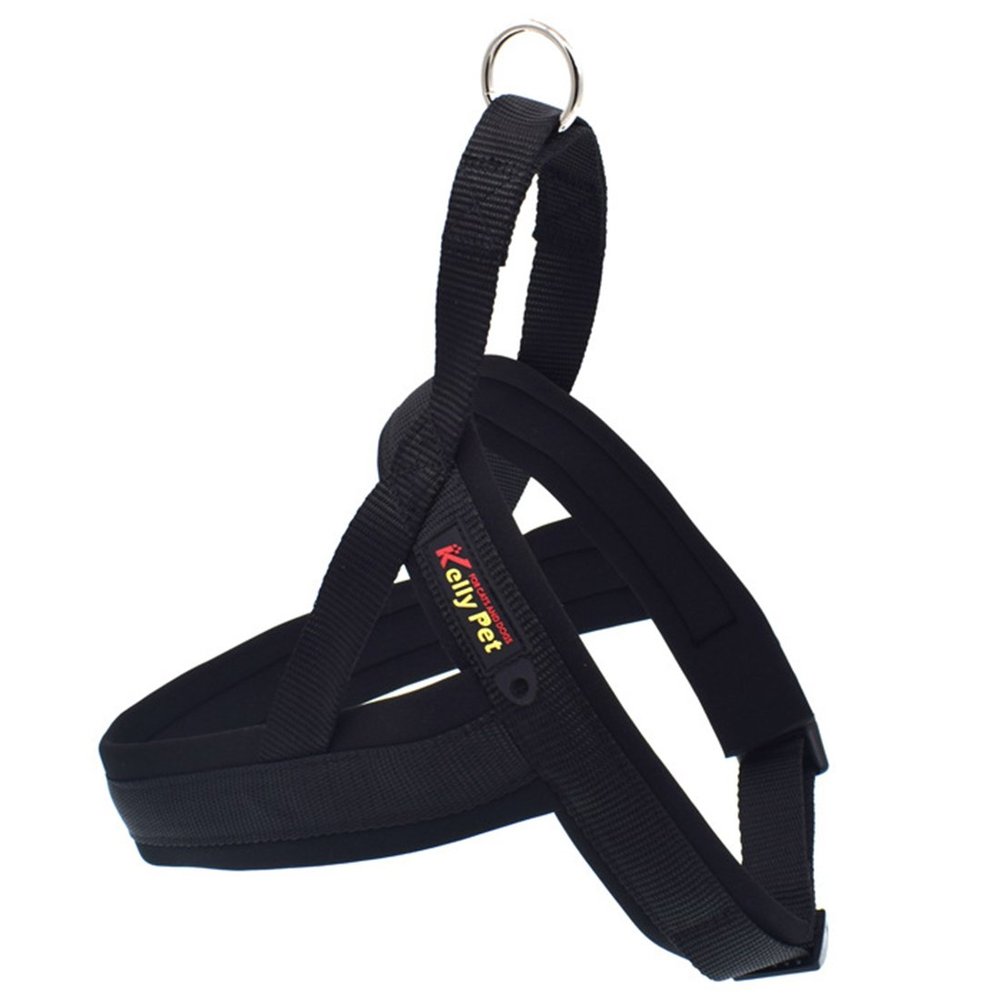 Feiling Dog Harness - Padded Adjustable Vest for Small to Large Dogs (Black, XXS)