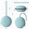 Aolso Silicone Baby Pacifier Case, 2-Pack, BPA-Free Pacifier Holder, Portable Waterproof Storage Box, Green/Blue view 2