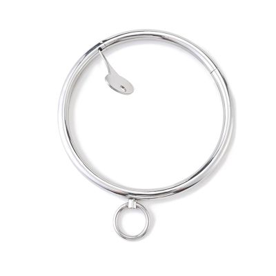 ZTHBYSB Solid Round Stainless Steel Slave Collar with O-Ring, Lockable Torque Collar, 13.7 cm