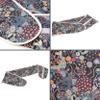 XXL Grape Seed Heat Belt with Hook-and-Loop Fastener, 135 cm, 7-Chamber, Organic Fabric “Underwater” view 2