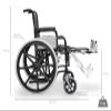 Lightweight Folding Self-Propelled Wheelchair with Adjustable Footrests, 15 kg | WELLCORE view 2