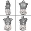 Organic Spelt Heat Belt with Hook-and-Loop Fastener, Approx. 135 cm, 7 Chambers, "Lovely Dogs" view 2