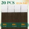 Easyouth Tape-In Human Hair Extensions, Dark Brown #4, 30 cm, 30 g view 4