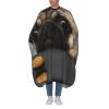 Cute Pug Printed Haircut Cape, Waterproof Unisex Salon Barber Cape, White, One Size view 1