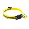 Newtensina Cute Reflective Cat Collar with Bell - Yellow view 1
