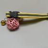 Newtensina Cute Reflective Cat Collar with Bell - Yellow view 4
