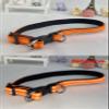 Newtensina Nylon Dog Collar - Soft Reflective for Medium to Large Dogs - Orange - L view 3