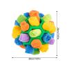 CLABESICS Interactive Snuffle Ball for Small and Medium Dogs, Yellow/Green view 3