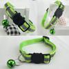 Newtensina Reflective Cat Collar with Bell - Green view 2
