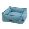 Nobby 61918 LINOU Square Comfort Bed, Blue, L x W x H: 75 x 60 x 23 cm view 1