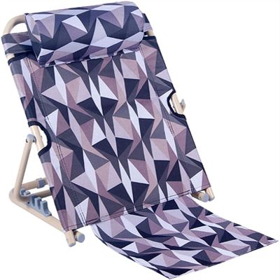 Adjustable Bed Backrest with 5-Angle Neck and Lumbar Support