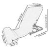 Bed Backrest Support Floor Chair, Adjustable Sit-Up Reading Seat, 6-Degree Sit-Up Stand, Comfortable Chair, Bed Wedge Cushion, Gaming Chair for Older Adults with Disabilities (Stainless Steel Frame) view 2