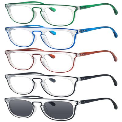 Eyekepper Dual Color Reading Glasses 5-Pack +0.00