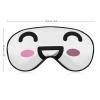 Kawaii Cartoon Smile Sleep Mask, Adjustable, Super Soft Eye Mask for Men and Women, Travel and Naps view 2