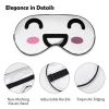 Kawaii Cartoon Smile Sleep Mask, Adjustable, Super Soft Eye Mask for Men and Women, Travel and Naps view 3