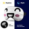 Kawaii Cartoon Smile Sleep Mask, Adjustable, Super Soft Eye Mask for Men and Women, Travel and Naps view 4