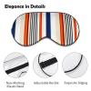 Orange and Blue Striped Sleep Mask with 3D Contouring view 3