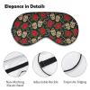 Sleep Eye Mask with Rose and Sugar Skull Design view 3
