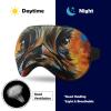 Funny Ostrich Head Sleep Mask, Colorful Animal Eye Cover view 4