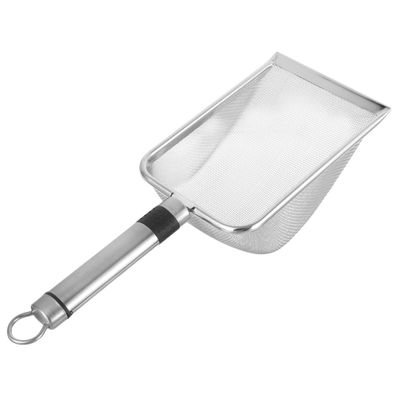 Mipcase Stainless Steel Reptile Litter Scoop, Fine-Mesh Scoop for Terrarium Cleaning with Ergonomic Handle for Turtles, Lizards, Hamsters and More