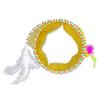 Collapsible Cat Tunnel Toy, 66 cm, with Feathers view 1