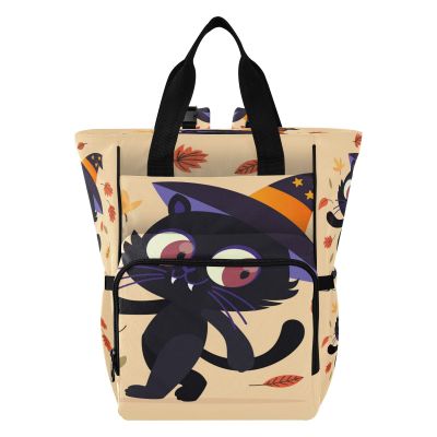 Vnurnrn Cat Art Mom Diaper Bag Travel Backpack, Large Capacity