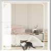 Cat Mesh Door, 85 x 210 cm, Scratch-Resistant, Zippered, White view 1