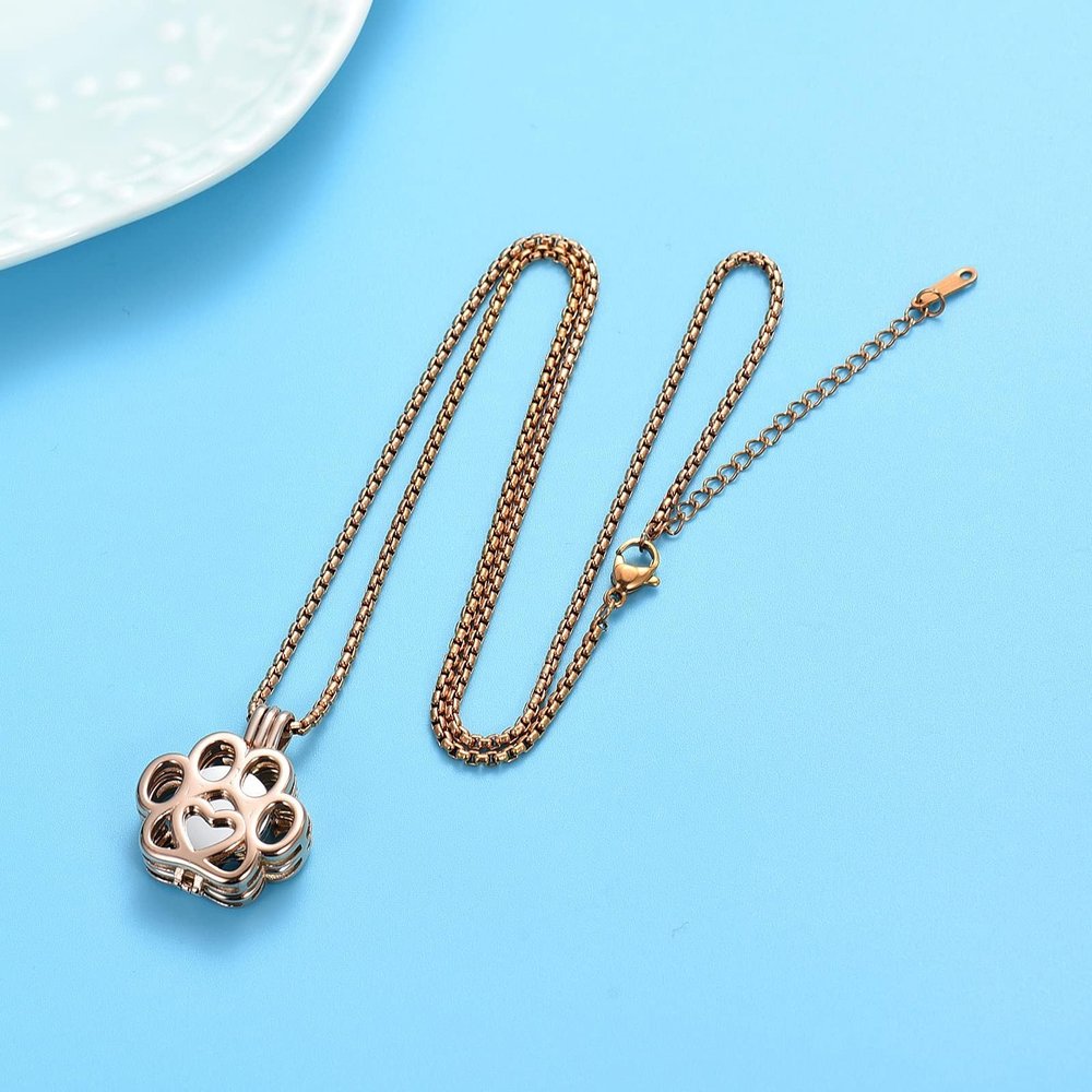 ZEZILE Custom Memorial Pendant Necklace for Pets