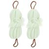 SOESFOUFU 2-Piece Long Bath Pouf Set, Practical Body Scrubbers for Thorough Cleaning view 1