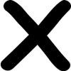 Kleckerliese 18 cm Letter Sticker X, Matte Black view 1