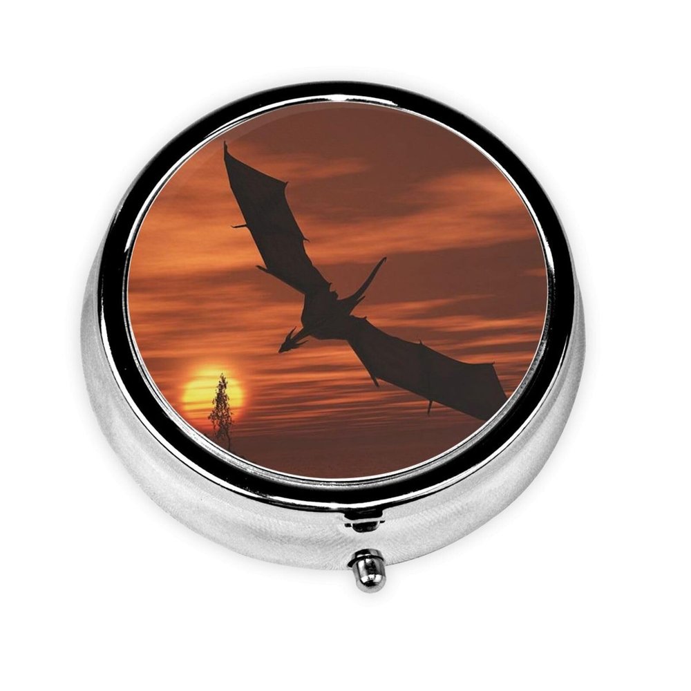 Sea Sunset Dragon Printed Pill Organizer