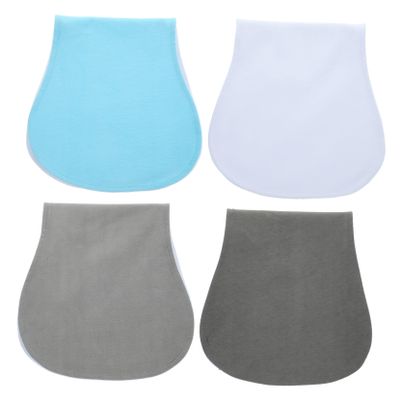 VANZACK 4-Pack Cotton Burp Cloths for Newborns, Highly Absorbent