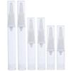 6-Piece Airless Pump Bottles, 5 ml, 10 ml, 15 ml, White Plastic view 1