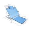 Temkin Ergonomic Foldable Backrest with Lumbar Support and Pillow view 2
