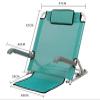 TEmkIn Adjustable Bed Backrest, Foldable Sit-Up Backrest, Portable Back Support, Yellow view 2