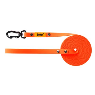 Dingo Dog Training Lead, 5 m, Orange, with Handle