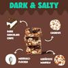 AHEAD Nut Bar | Sugar-Free Nut Muesli Bar with Dark Chocolate, Cashews & Sea Salt Flakes, 12 x 35 g, Only 1.7 g Sugar per Bar, Dark & Salty view 2