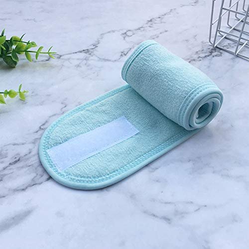 Adjustable Terry Headband for Face Washing, Shower and Yoga, Blue